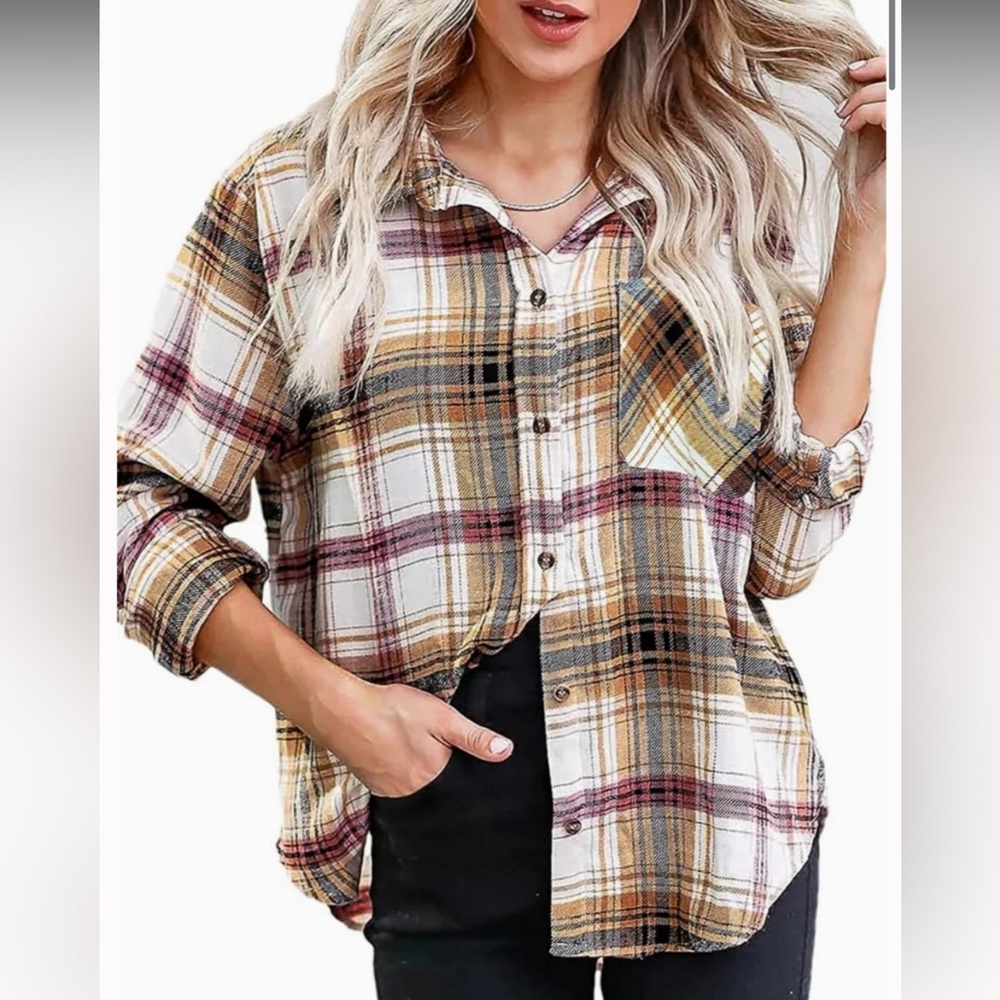 NWT Love Tree Flannel Top